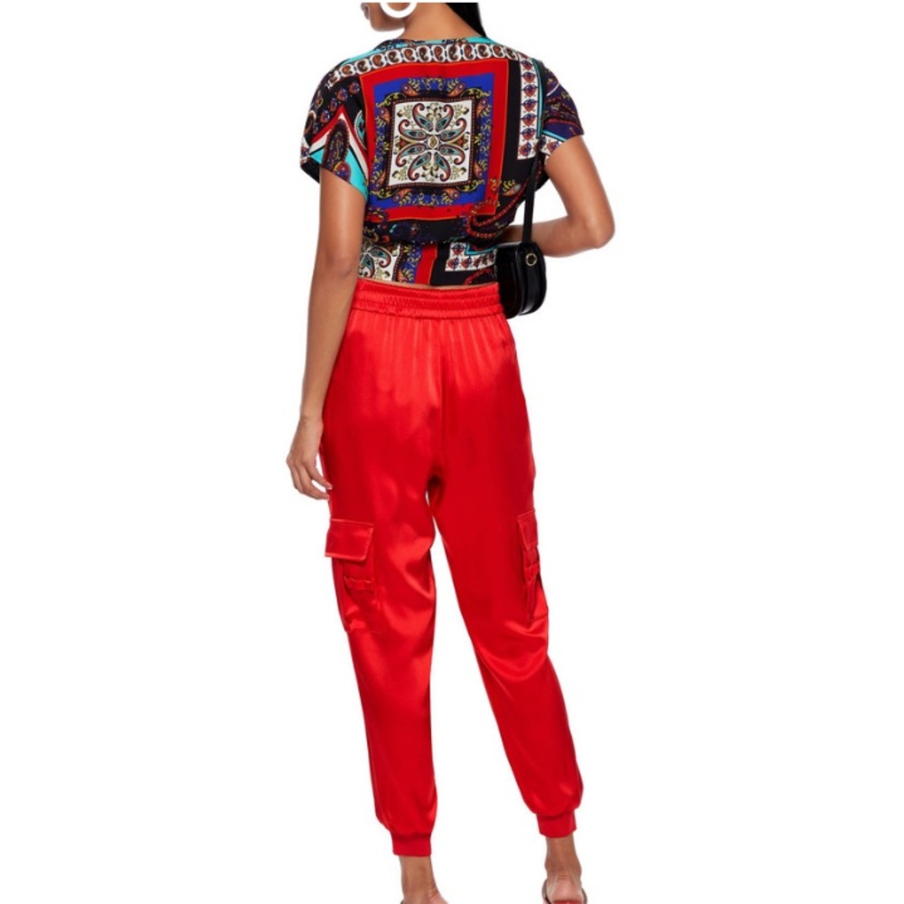 Alice + Olivia Royal paisley wrap top Large - Picture 5 of 14